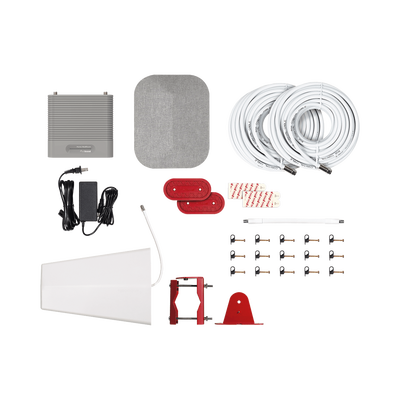 KIT Amplificador de Señal Celular, HOME MULTIROOM | Mejora la Señal Celular de todos los Operadores | Cubre áreas de hasta 900 m²