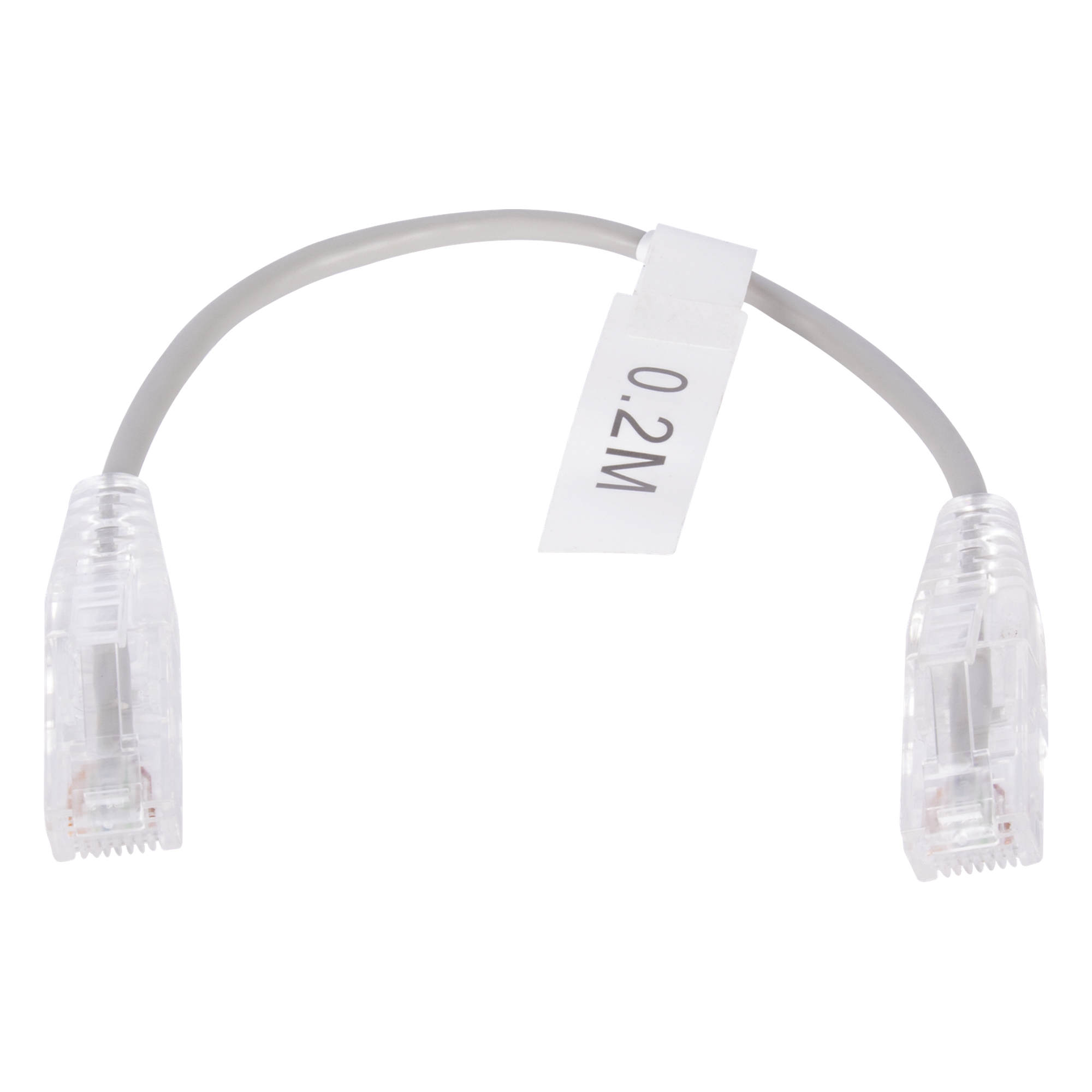 Cable de Parcheo Slim UTP Cat6 - 20 cm (7.87 Pulgadas) Gris Diámetro Reducido (28 AWG) — LINKEDPRO BY EPCOM · SKU LP-UT6-020-GY28