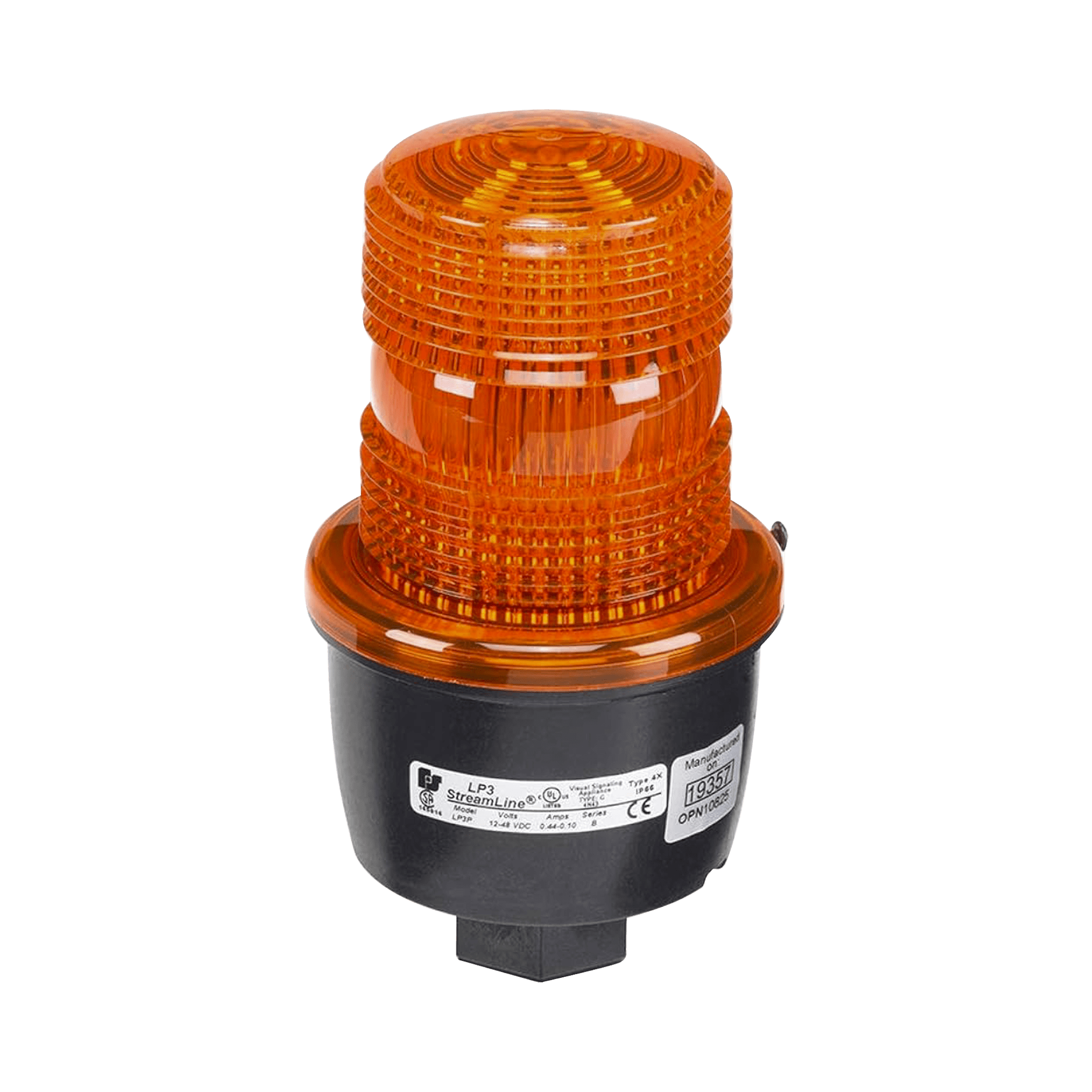 Luz de advertencia LED serie Streamline, 120 Vca, montaje tipo T, ámbar