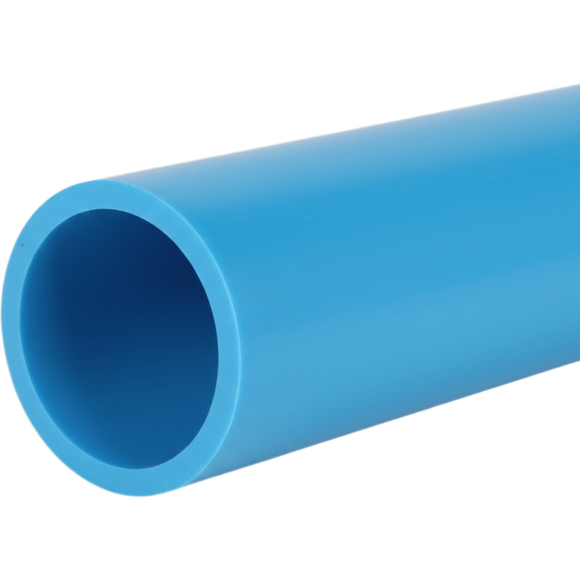 Ducto para Fibra Óptica 1 1/4" Liso RD11, Color Azul Cian Prelubricado, Rollo de 200 Metros