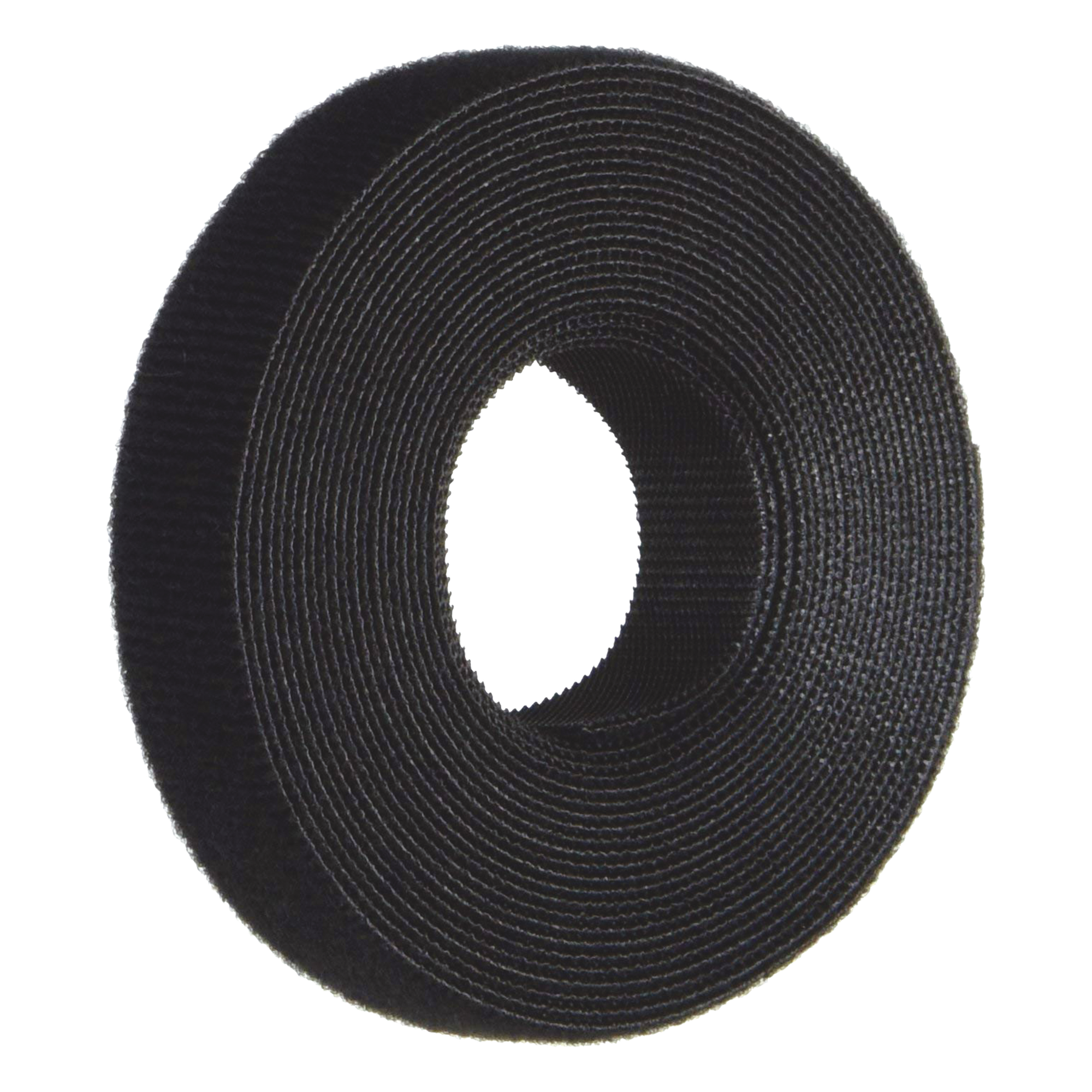 Rollo de Cinta de Contacto, de 15 Pies (4.5m) de Largo, 19.1 mm de Ancho, Color Negro