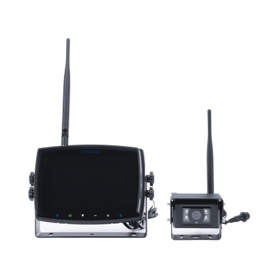 Sistema inalámbrico de reversa con cámara infrarroja y monitor de 7" táctil