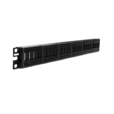 Panel de Parcheo Modular Keystone (Sin Conectores), de 24 Puertos, Espacio Para Identificación con Etiqueta Adhesiva, 1UR