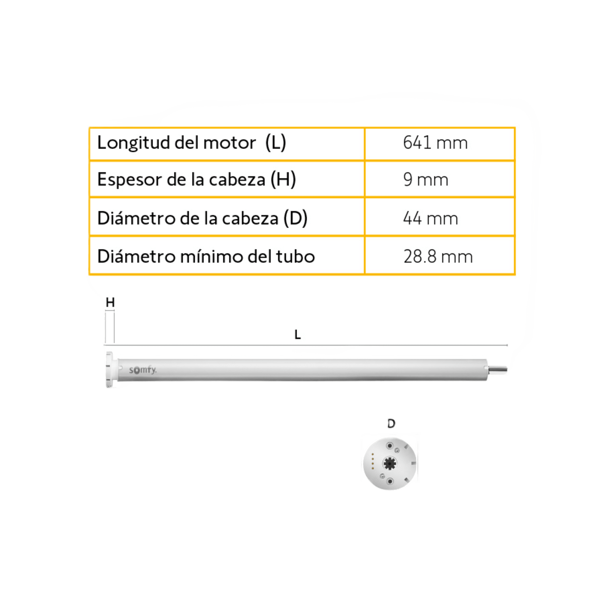 Motor inalámbrico (RTS) de baterías convierta sus persianas de cadena en sistemas inteligentes, para ventanas de 2.30m ancho / 3.50m alto, no incluye textil