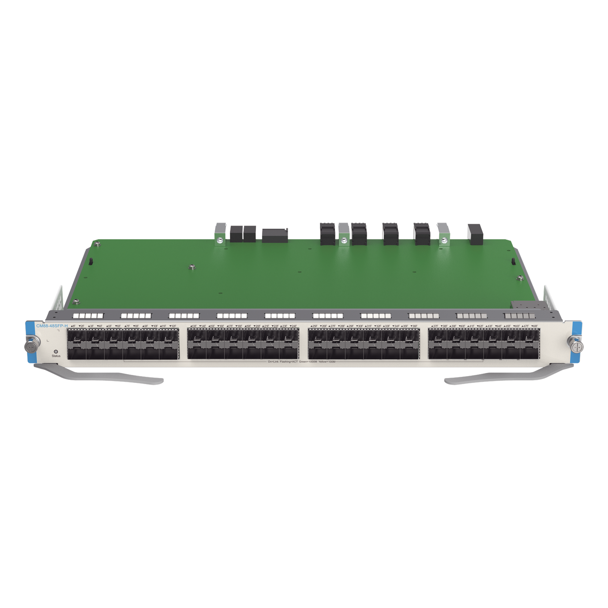TARJETA DE 48 GIGABIT ETHERNET FIBER PORTS (SFP, LC) SERVICE MODULE PARA CHASIS RG-CS88-08 — RUIJIE · SKU CM88-48SFP-H