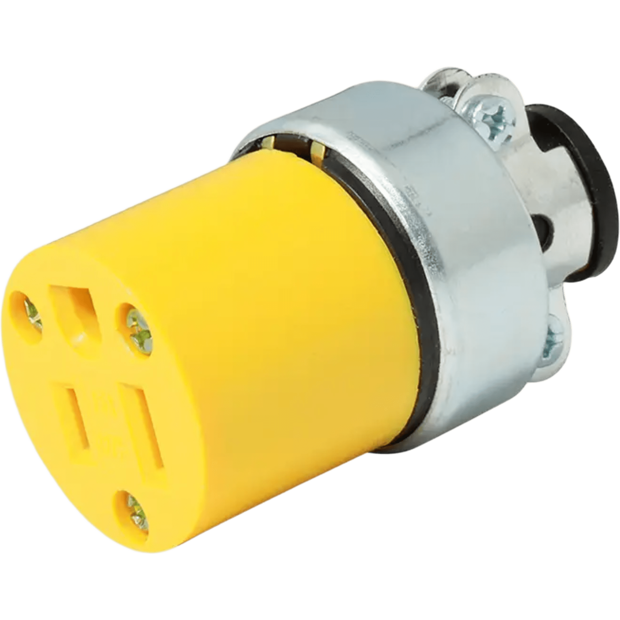 Contacto Blindado Aterrizado / 15 A 125 V / 50/60 Hz / ABS/ Metal / Color Amarillo.