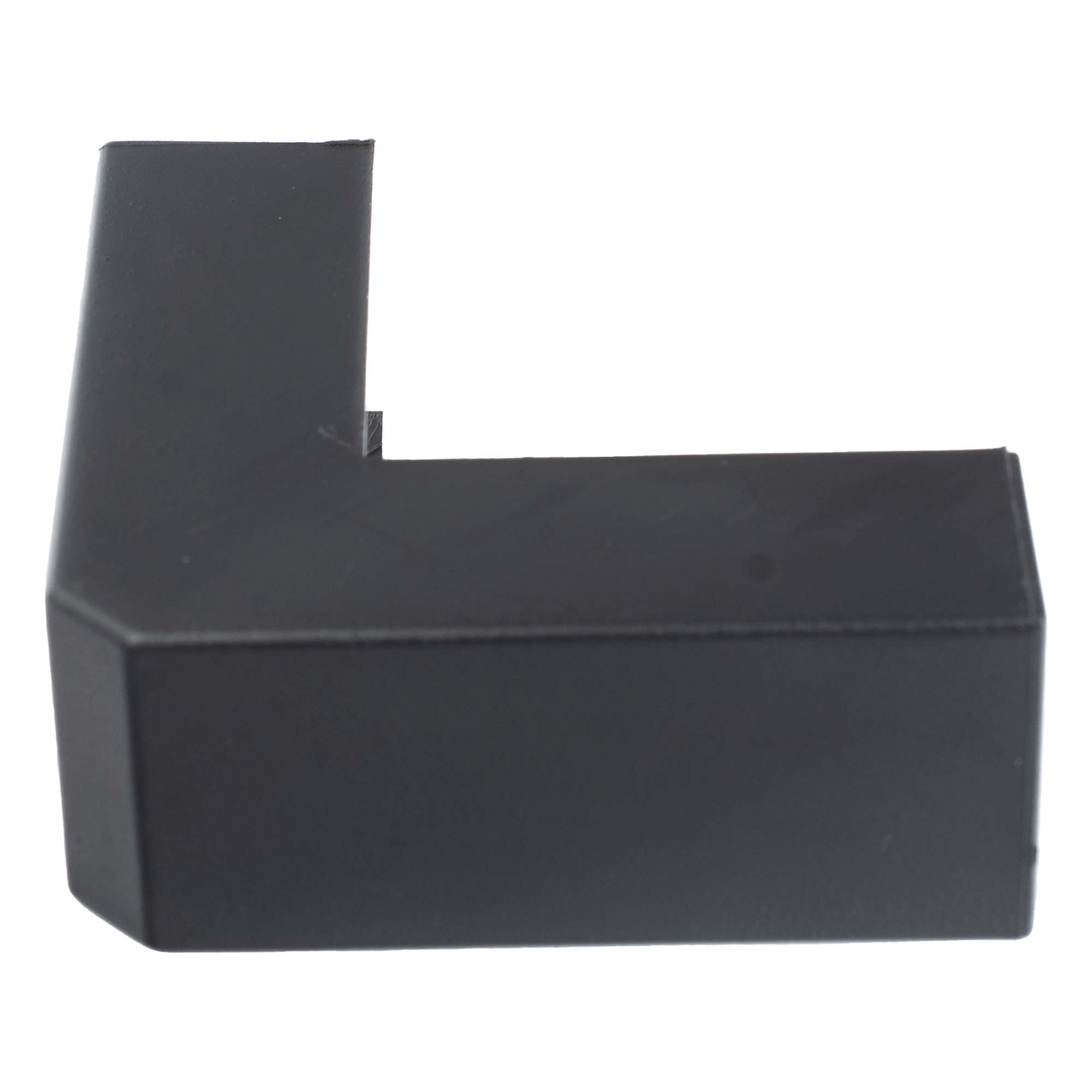 Esquinero Exterior Color Negro de PVC Auto Axtinguible, Para Canaleta TMK-1720-N-CC (5210-02003)