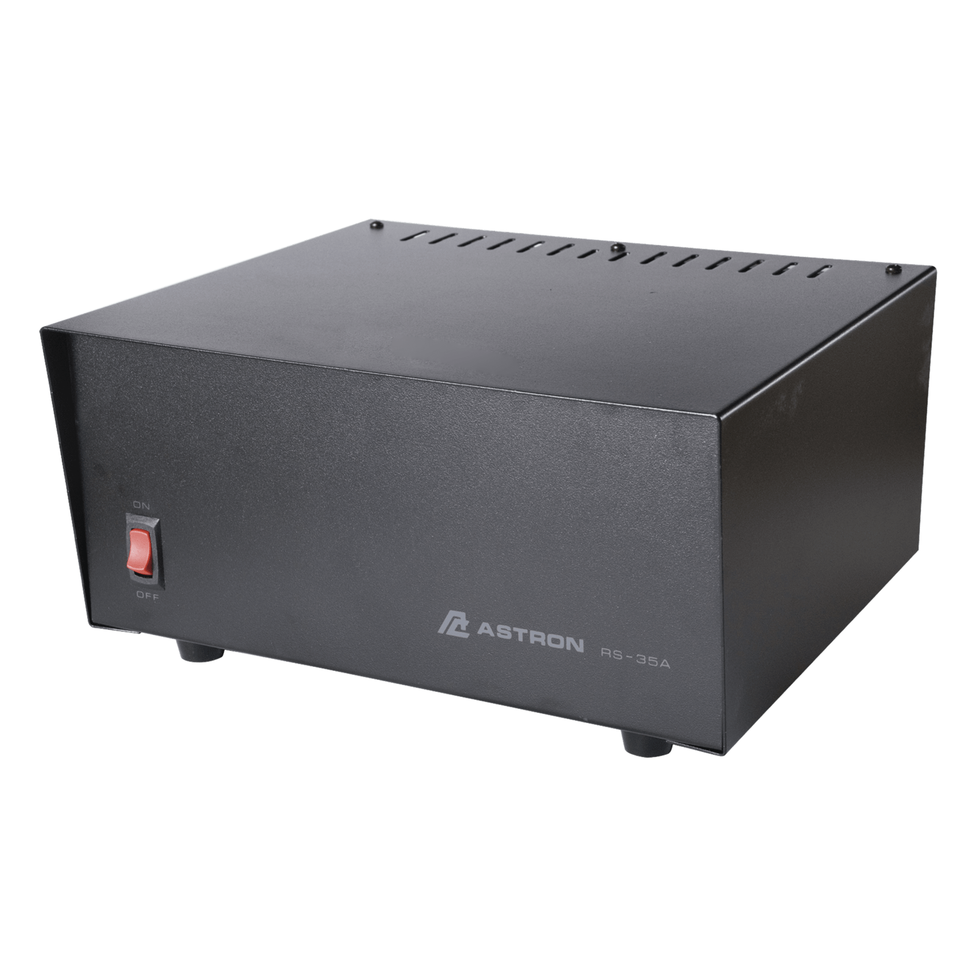 Fuente de Poder Lineal / 13.8 Vcc 35 A / Regulación Electrónica / Disipador Térmico / Voltaje Universal / Alta Potencia — ASTRON · SKU RS-35A