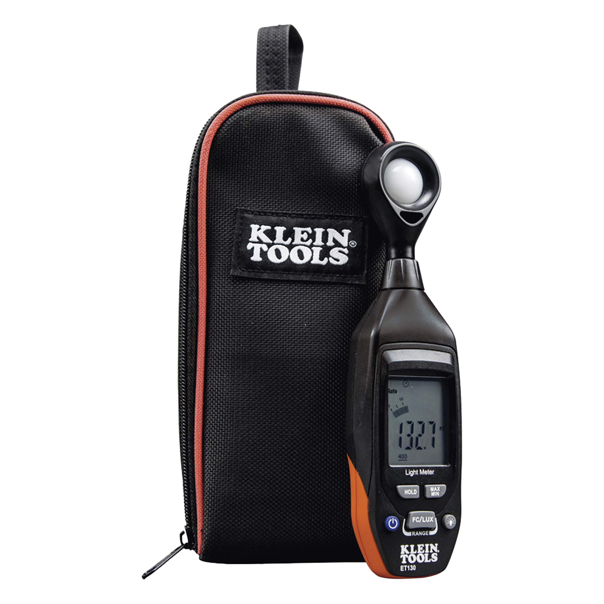 Medidor Digital de Luz de Rango Automático y Manual: 4000 fc; 40000 lux. — KLEIN TOOLS · SKU ET130