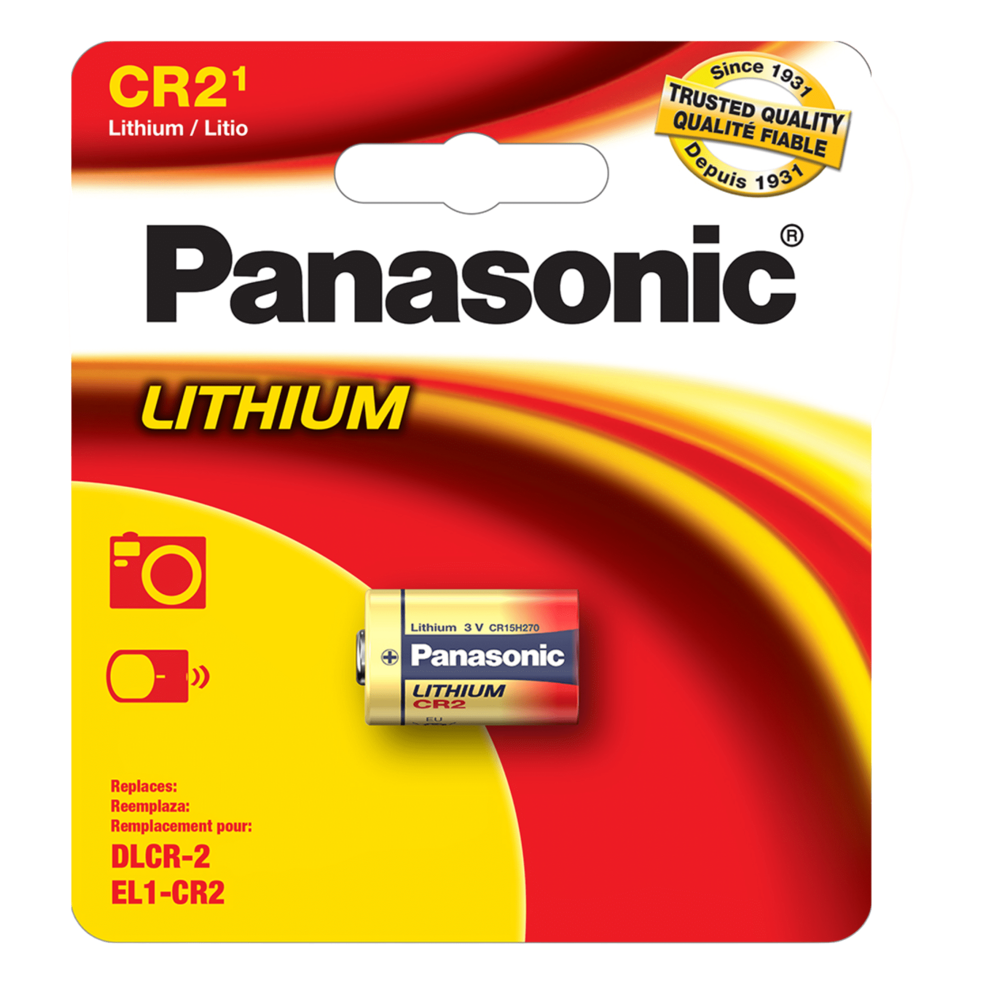 Batería de 3 Vcc 850 mAh para aplicaciones múltiples. ( Batería no recargable ) — PANASONIC · SKU CR2PA