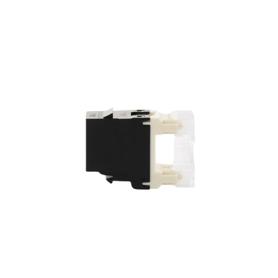 Conector Jack Estilo 110 (de Impacto), Tipo Keystone, Categoría 6, de 8 Posiciones y 8 Cables, Color Negro