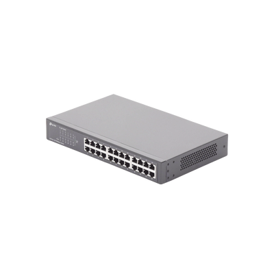 Switch no administrable de 24 puertos 10/100 Mbps para escritorio/rack
