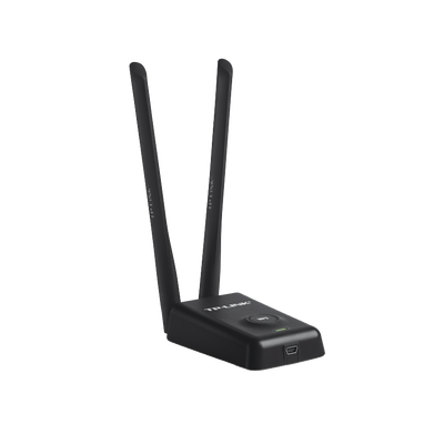 Adaptador de alta potencia USB inalámbrico/ WiFi N 300 Mbps / Frecuencia de 2.4 GHz / 2 Antenas Externas de 5 dBi / Compatibilidad Windows y Linux