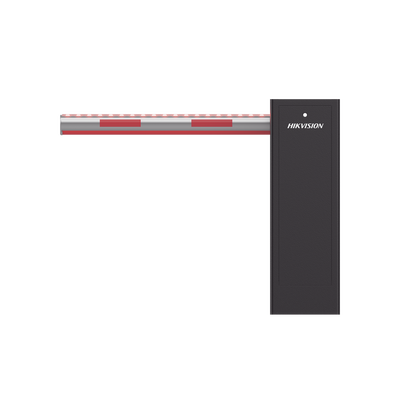 Barrera Vehicular IZQUIERDA / Brazo Iluminado Rojo/Verde de 4 mts Incluido  / 3 Seg para Apertura / Cierre Automático con Tiempo Configurable / 5,000,000 MCBF / Compatible con Cualquier Control de Acceso — HIKVISION · SKU DS-TMG300-DL/A(4M)