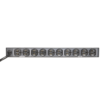 PDU para Distribución de Energía, Montaje en Rack, 11 salidas, Instalación Horizontal, de 19in, 1U, 15 Amp, 120 Vca, Con Indicador Led