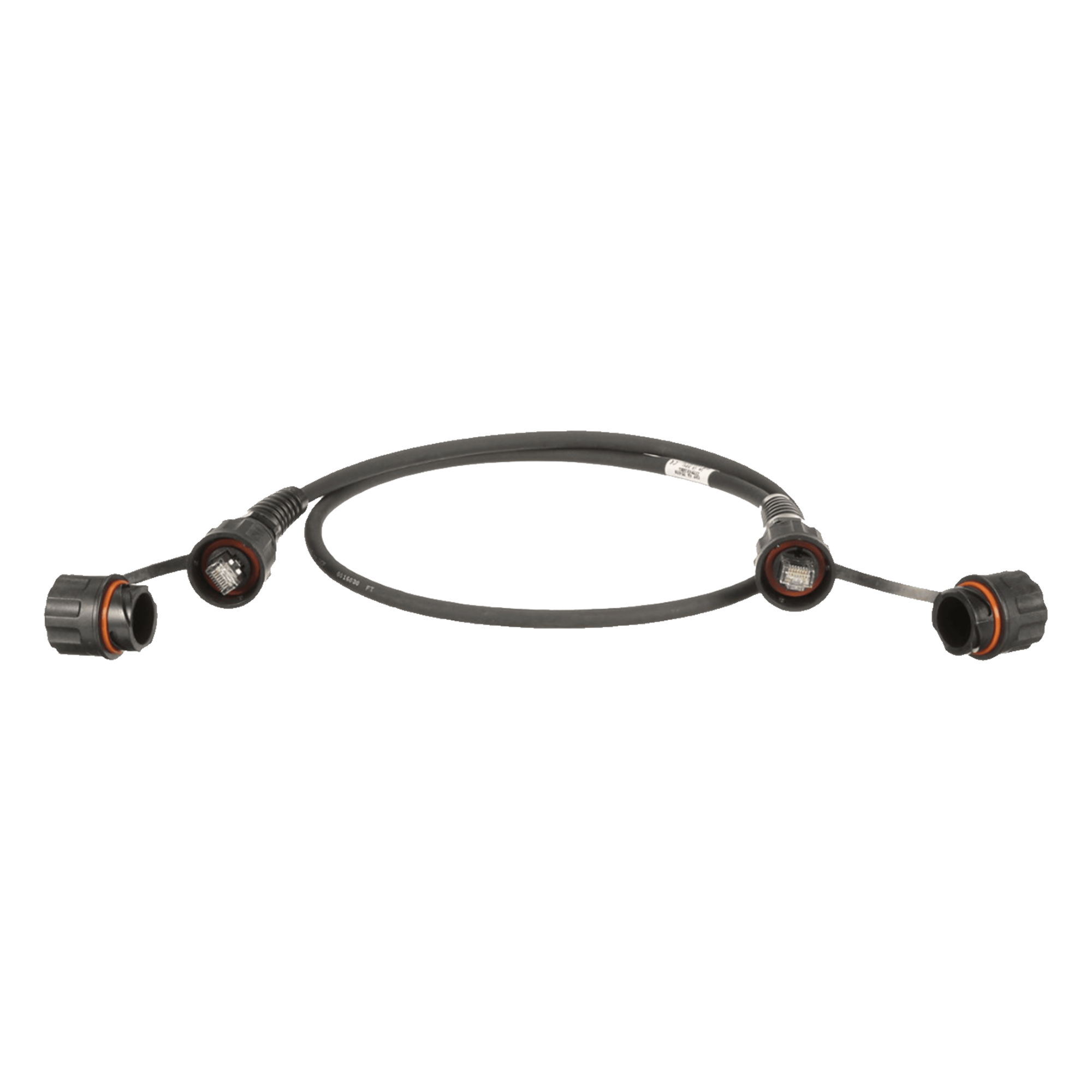Cable Patch Industrial / Cat6A Blindado S/FTP / IP65/IP67 / 2 m (6.6 ft) / Conectores Industrial y RJ45 / -20°C a 70°C