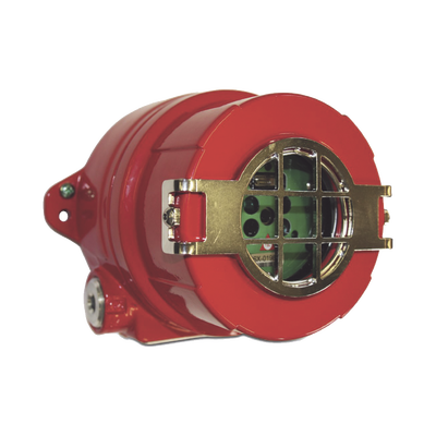Detector De Flama Multi-Espectro Dual IR/UV, Tecnología Avanzada, Aluminio Libre de Cobre, Entradas 2x3/4" NPT, Certificaciones FM, cFM Clase I, División 1, Grupos A,B,C,D. Clase II División 1 Grupos E,F,G, Clase III 