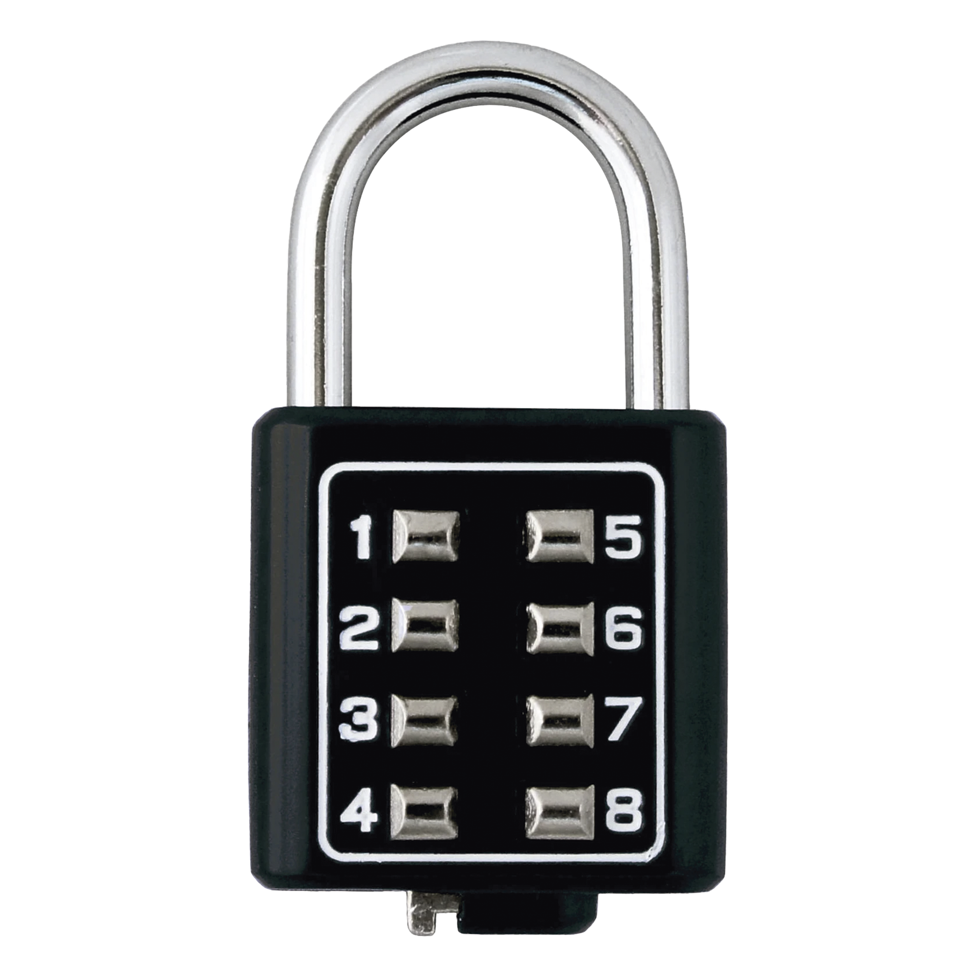 Candado Digital de Combinación M35 / No Requiere Llave / Combinación única integrada por 4 dígitos / Color Negro. — PHILLIPS-ASSA ABLOY · SKU MX2782