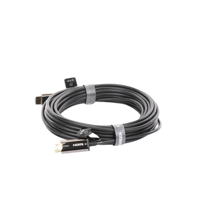 Cable HDMI de 10 Metros (32.81 Pies) por Fibra Óptica 8K@60Hz / Fibra de 4 Núcleos + Cobre Estañado de 7 Núcleos / Compatible con HDMI 2.1 / Alta Velocidad 18 Gbps / 3D / HDR / Caja de Aleación Zinc / Premium