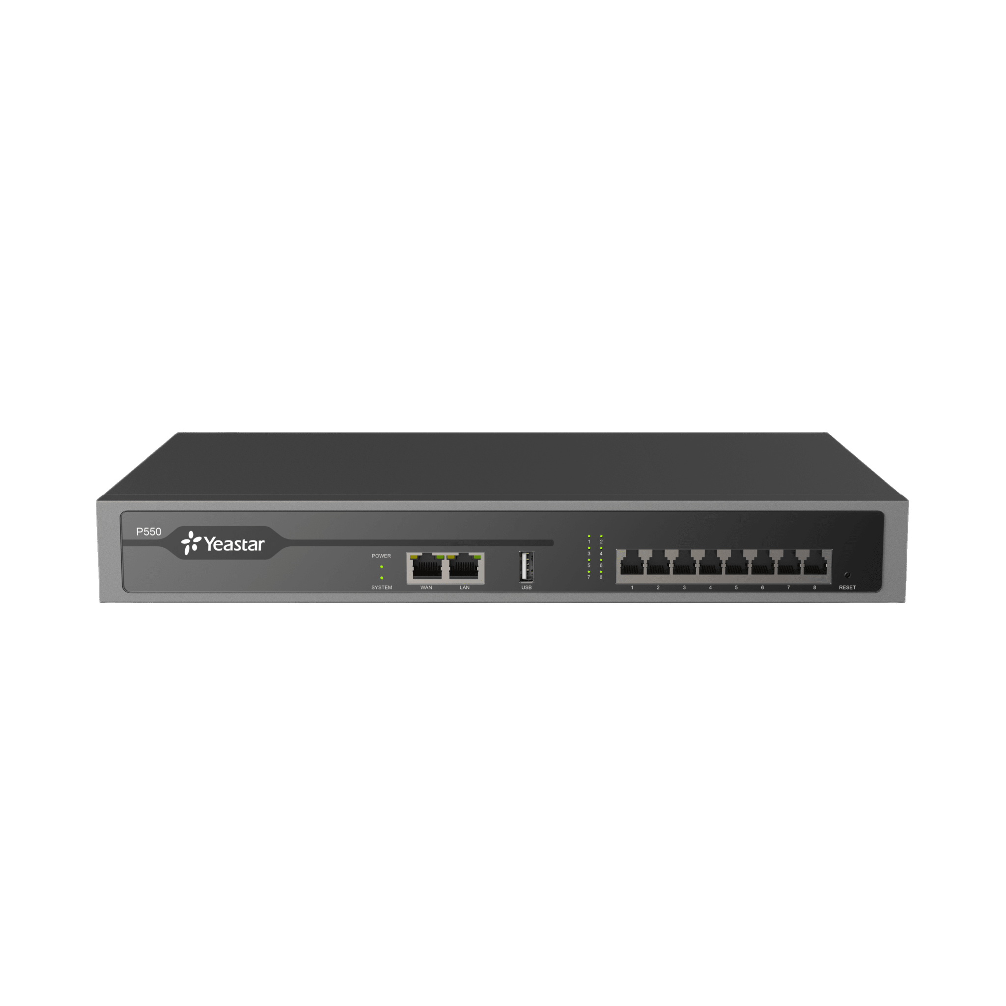 Conmutador IP PBX Enterprise / 50 Extensiones / 25 Llamadas Simultáneas / Hasta 8 Puertos FXO/FXS / Call Center Integrado / Omnicanal WhatsApp, Facebook y SMS / Transcripción y Resumen IA / Linkus UC