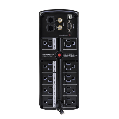 UPS Línea Interactiva / 1350 VA / 815 W / 10 Tomas NEMA 5-15R / LCD Multifunción / AVR / Supresión 1500 J