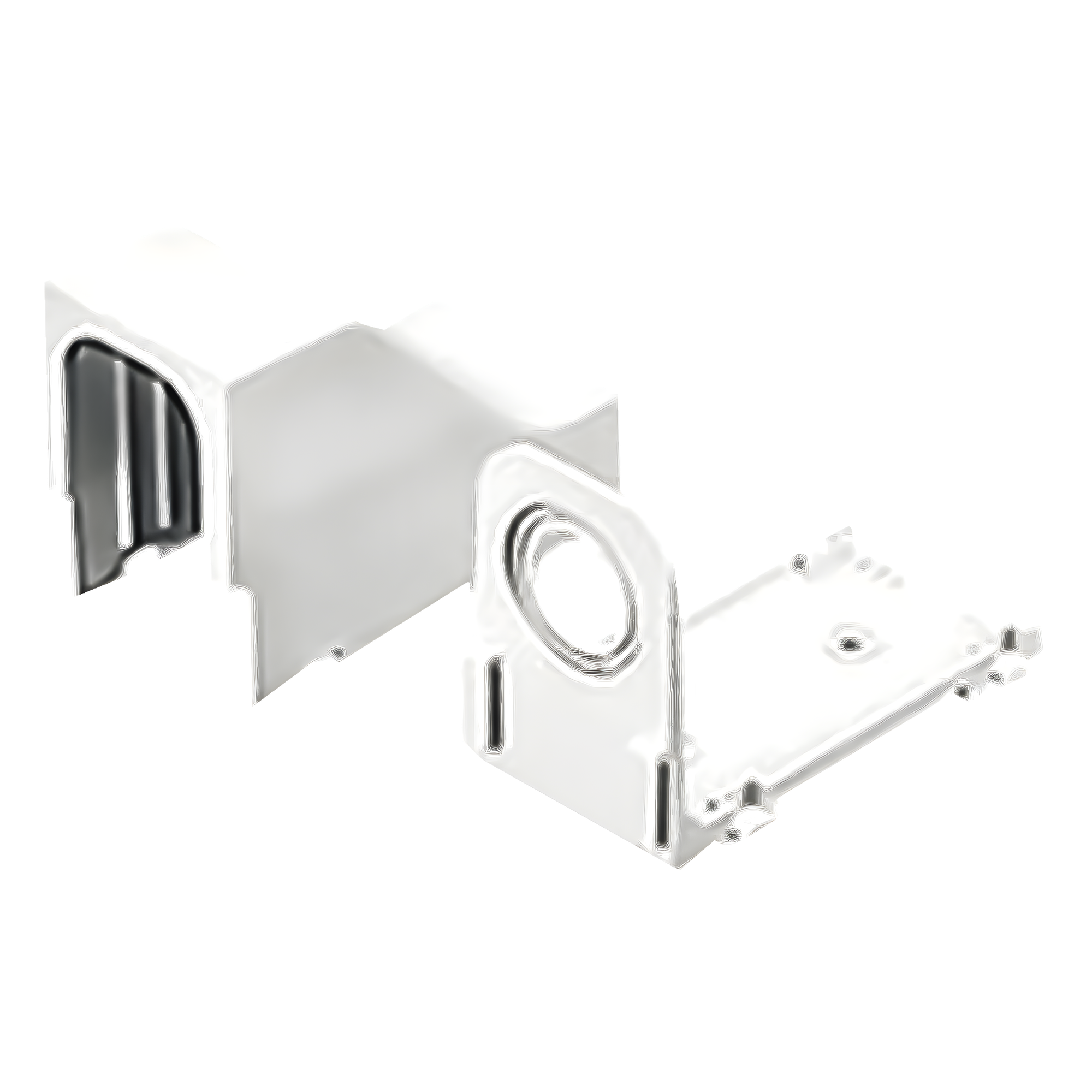 Accesorio Para Techo Falso/Entrada, Con Conexión Tubería 1/2 a 1 In, Compatible con Canaletas LD3, LD5 y LD10, Color Blanco — PANDUIT · SKU DCEFXWH-X