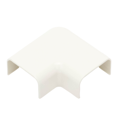 Conexión en ángulo recto "L", para uso con canaleta LD10, material ABS, Color Blanco Mate