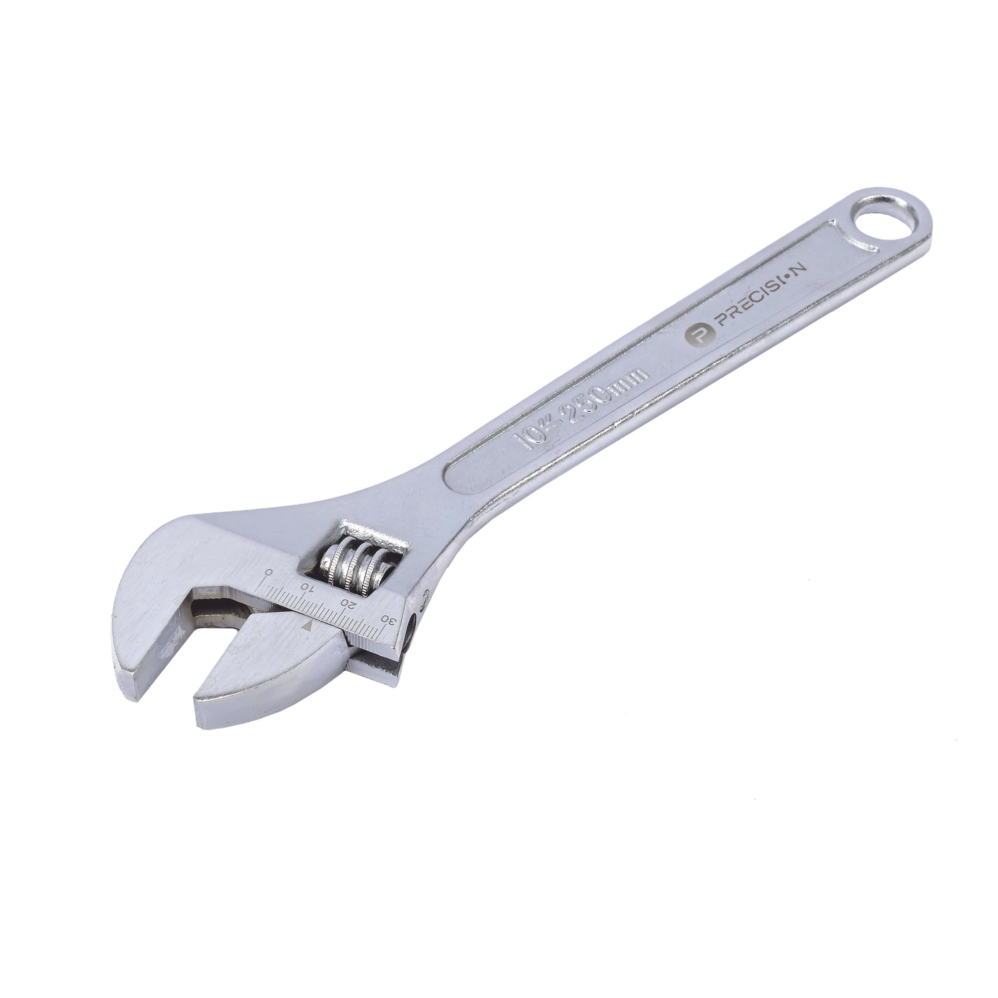 Llave Ajustable (Perico) de 20.5 cm (10”). Apertura máxima de Mordaza de 30 mm.
