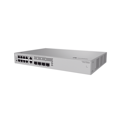 Switch de Acceso eKit Administrable / Capa 2+ / 6 Puertos PoE+ Gigabit + 2 Puertos PoE+ Multi-Gigabit (2.5 Gbps) + 2 Puertos Gigabit + 2 Puertos SFP + 2 Puertos SFP+ / PoE Perpetuo / Presupuesto PoE 128 W / Sin licenciamiento