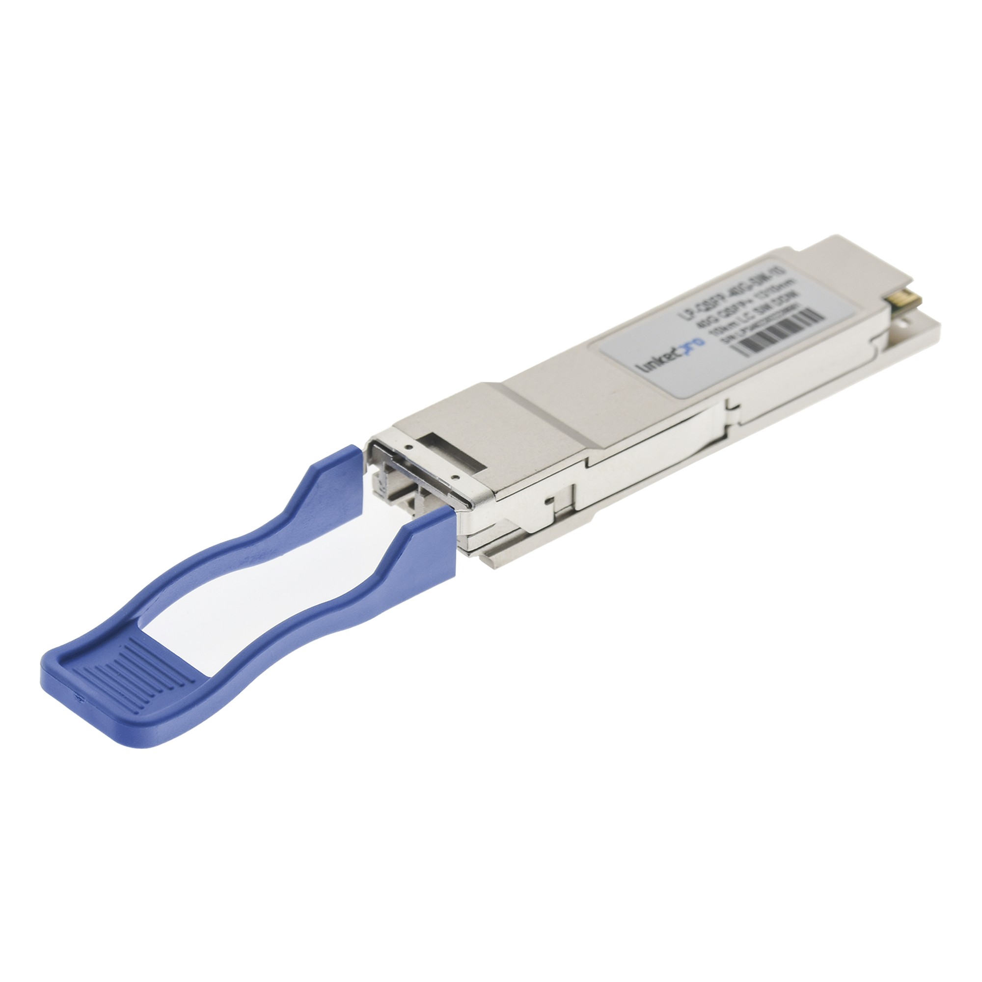 Transceptor Óptico QSFP+ (Mini-Gbic) / Monomodo 1310 nm / 40 Gbps / 40GBASE-LR4 / Conectores LC/UPC Dúplex / DDM / Hasta 10 km — LINKEDPRO BY EPCOM · SKU LP-QSFP-40G-SM-10