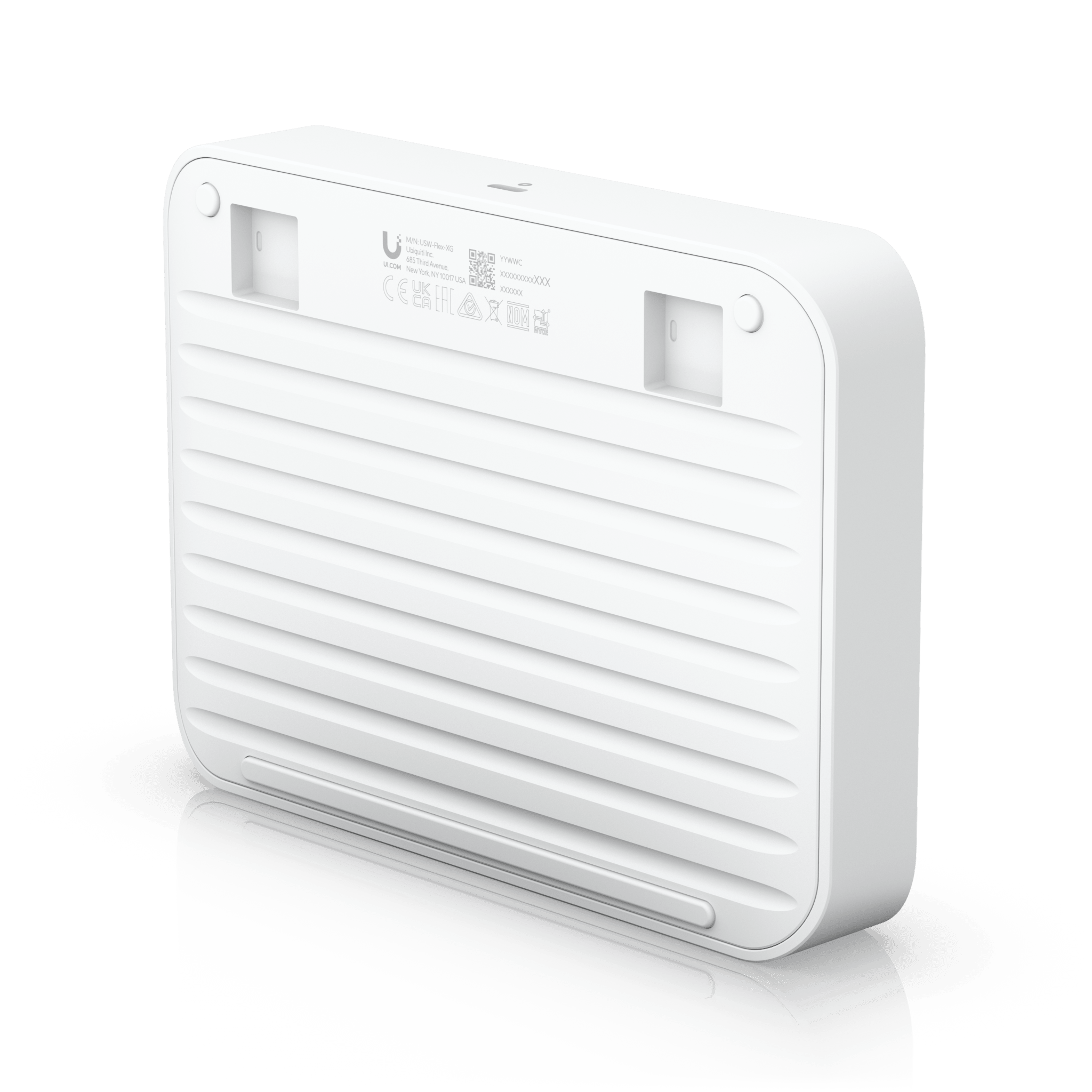 USW Flex XG Switch Capa 2, Compacto de 4 Puertos 10GbE, Puede ser Alimentado por un Puerto GbE PoE+ o con un Adaptador 5 Vcc USB-C