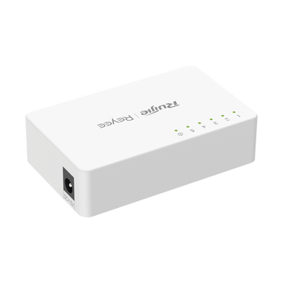 Switch no administrable, Visible en la Topología de la Nube, 5 puertos 10/100 Mbps
