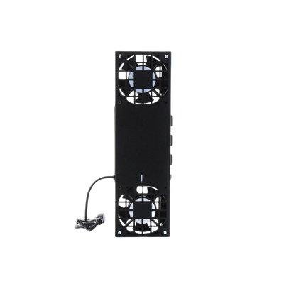 Kit de 2 Ventiladores (12 x 12 cm) con 3 Tomas de Corriente 110 Vca/50 Hz con Clavija