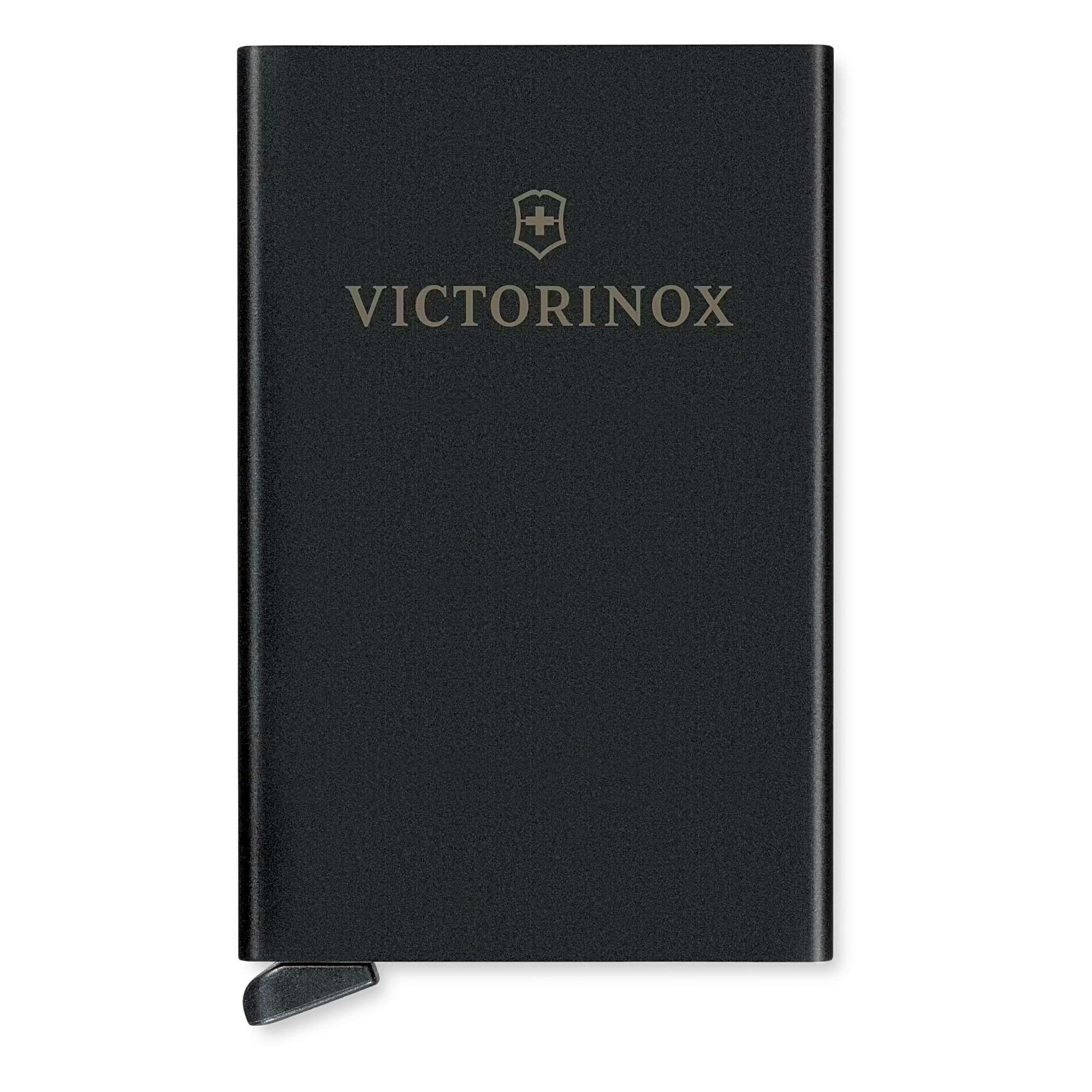 Tarjetero / Almacenamiento Seguro 4-6 Tarjetas / Aluminio Duradero / Protección RFID / Sistema Deslizamiento Patentado / Color Negro. — VICTORINOX · SKU 612-677