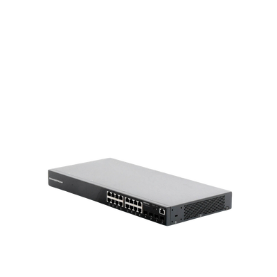 Switch Gigabit Administrable / 16 puertos 10/100/1000 Mbps + 4 Puertos SFP Uplink / Compatible con GWN Cloud.