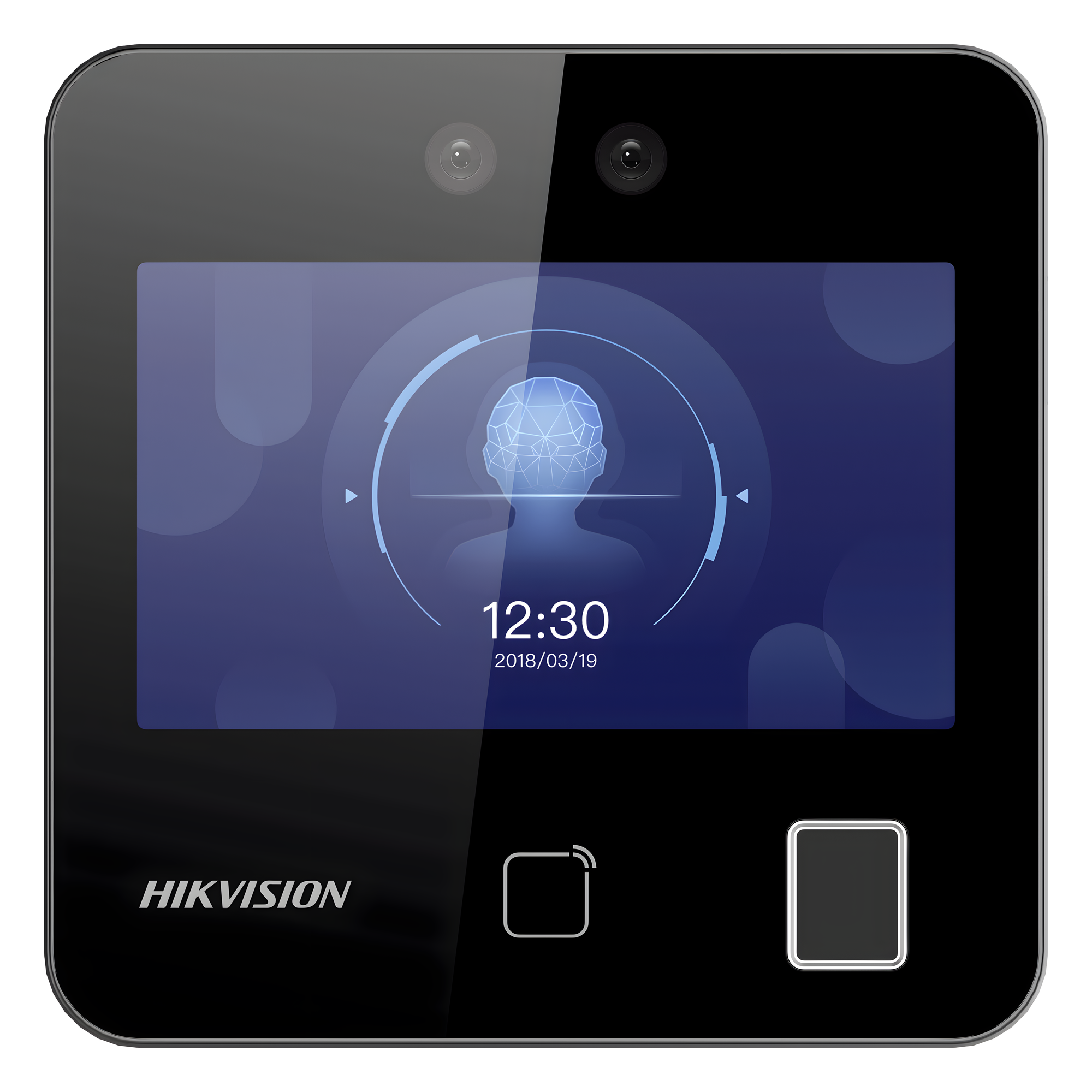 Terminal Min Moe WiFi / Touch de Reconocimiento Facial y Huella con Batería de Respaldo Incluida / ASISTENCIA y Control de ACCESO / 1500 Rostros, 3,000 Huellas y 3,000 tarjetas / Lee códigos QR / Videoportero / Detección de Cubreboca — HIKVISION · SKU DS-K1T343EFWX-B/S