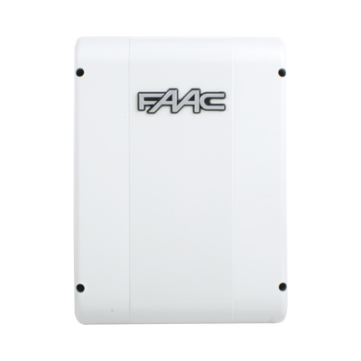Cuadro de mando FAAC E024S para operadores abatibles FAAC S418 y FAAC 770N