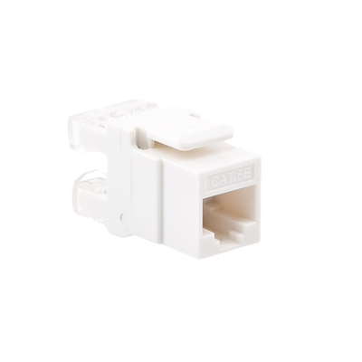 Módulo Jack Keystone Cat5e con Terminación en Ángulo 180 - Color Blanco