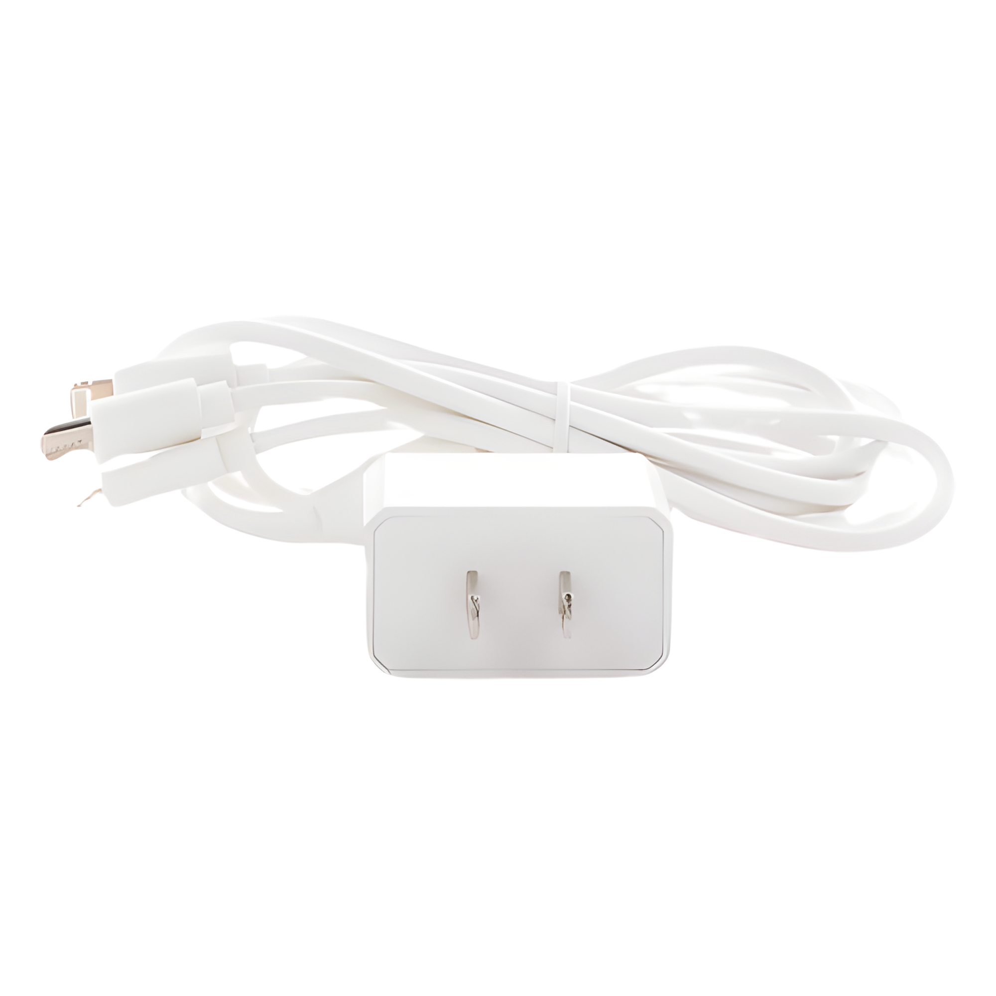 Cargador de pared USB de 5 Vcc 2A / Multi-puertos / USB-C / Micro USB / Tipo C / Lightning (iPhone) / Extensión de cable 1.2 metros