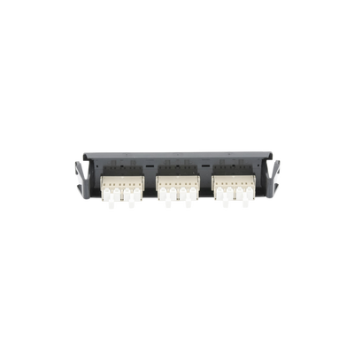Placa Acopladora de Fibra Óptica Quick-Pack, Con 6 Conectores LC/UPC Duplex (12 Fibras), Para Fibra Monomodo, Azul