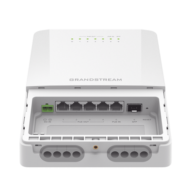 Switch PoE Lite administrable para exteriores de 6 puertos (5GE+1SFP) / Clasificación IP66 a prueba de polvo y agua 