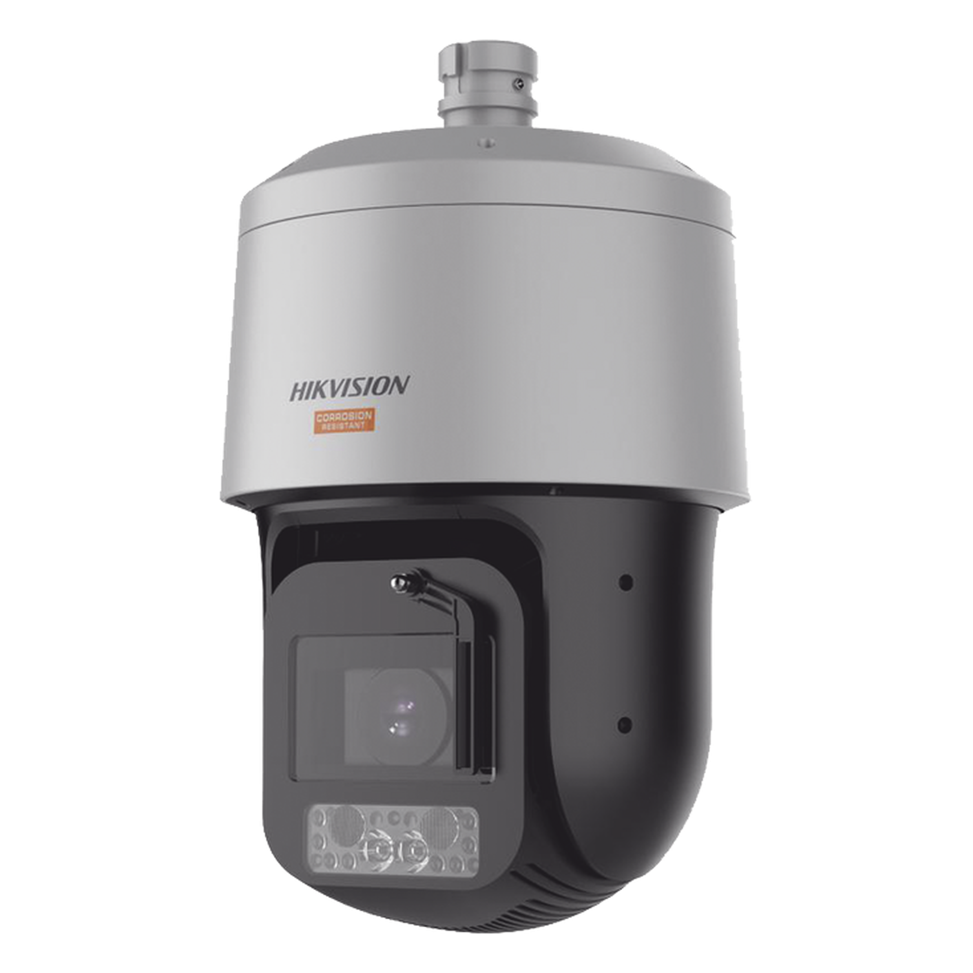 PTZ IP / 4 Megapixel / 42X Zoom / Dual Light 500 m IR / 100 m Luz Blanca / Polímero Anticorrosivo C5 / Auto-Seguimiento / DARKFIGHTER / EIS / IP67 NEMA 4X / 1640 ft IR / 328 ft Luz Blanca