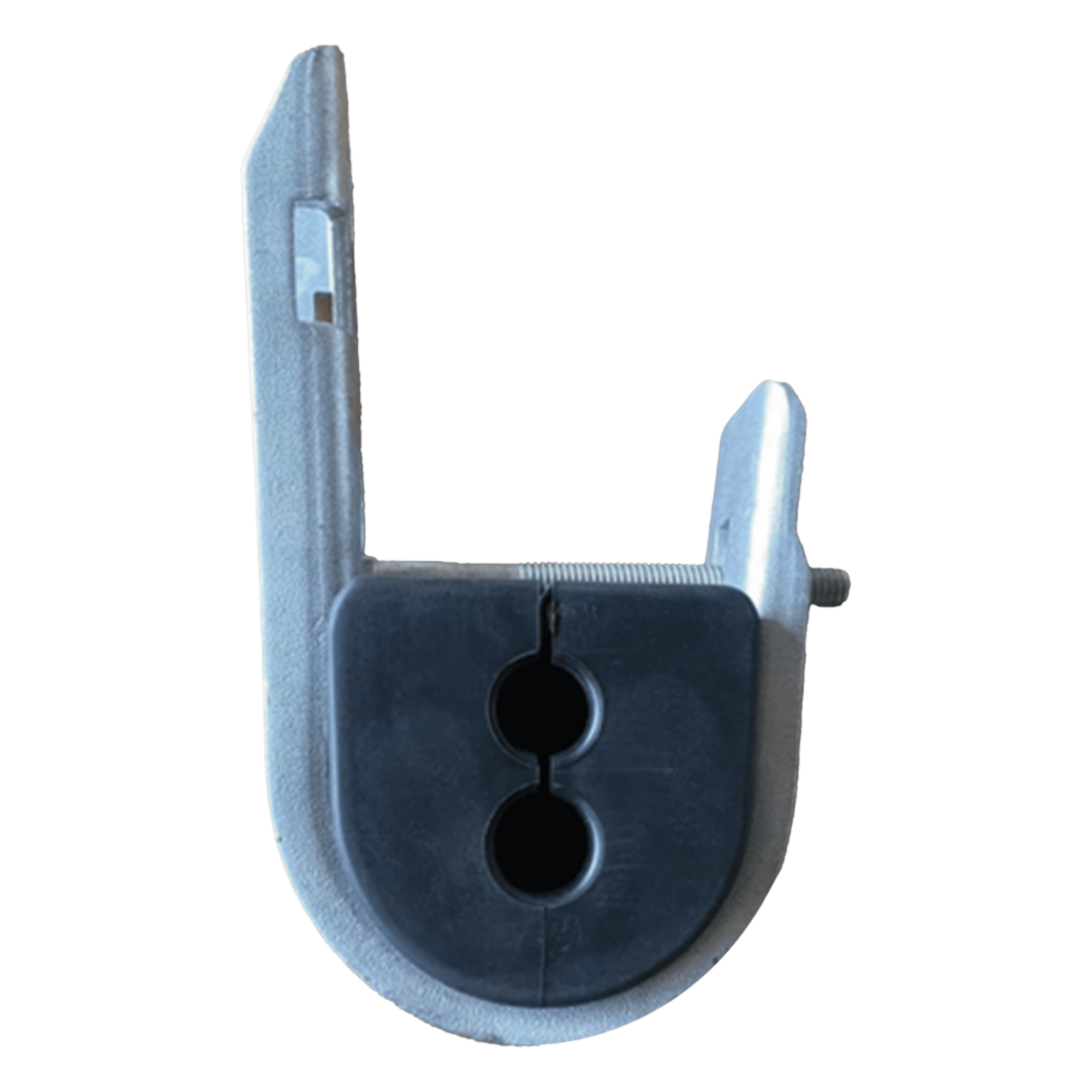 Herraje de Suspensión Tipo J para Fibra ADSS / 10-15 mm / Doble Orificio / Carga 500 kg / Resistente UV — LINKEDPRO · SKU LPSCDJH1015
