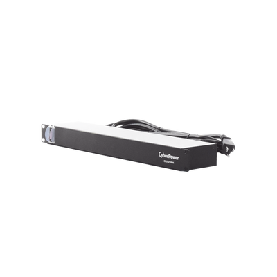 PDU Básico Para Distribución de Energía, Con 10 Tomas NEMA 5-15R Traseras, 1UR, 15 Amp, 120 Vca