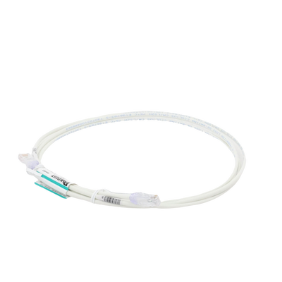 Cable de Parcheo TX6, UTP Cat6, Diámetro Reducido (28AWG), Color Blanco Mate, 2.13 Metros (7 Pies)