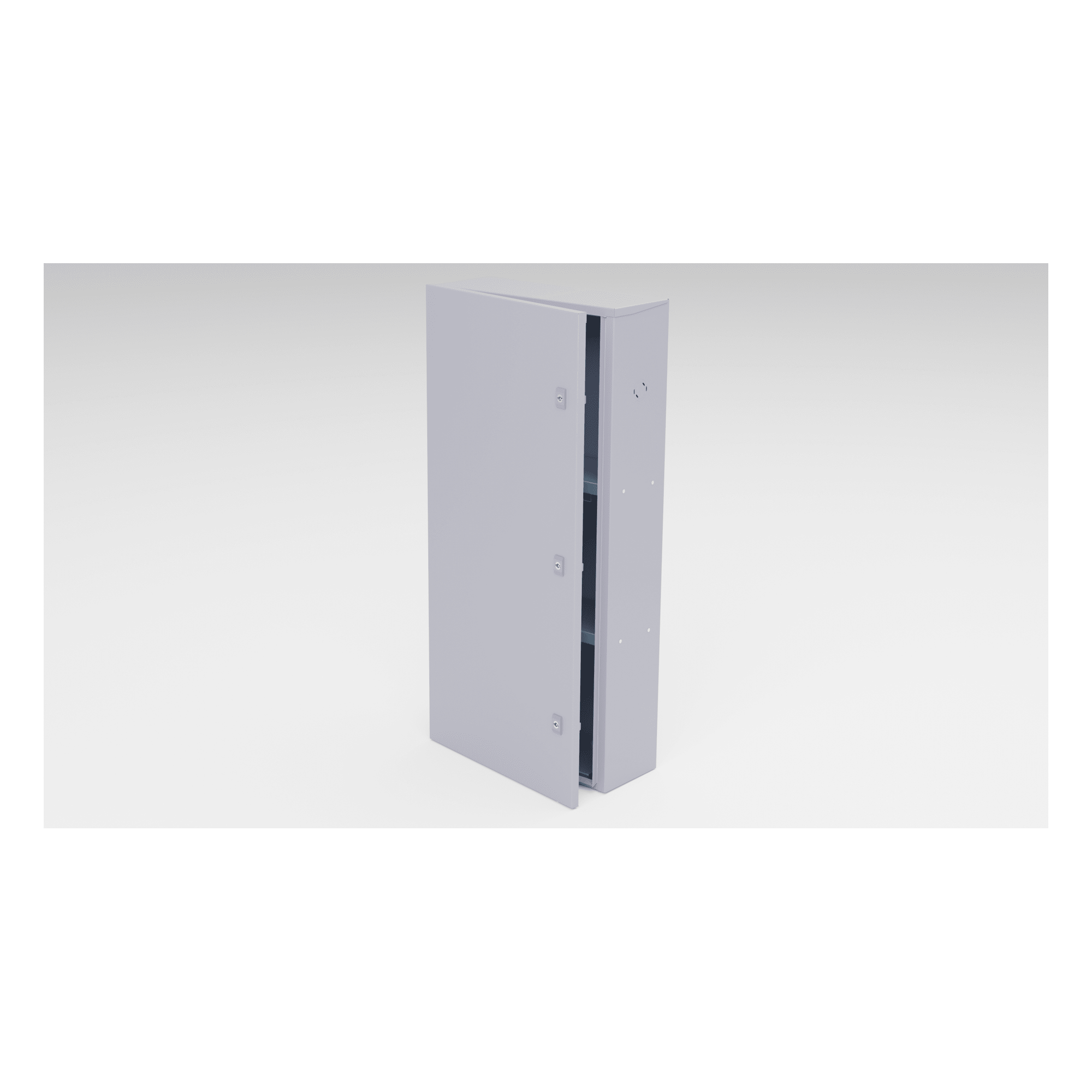 Gabinete para instalación de 3 Baterías , Fabricado en Lámina Galvanizada, Accesorios para poste (No incluidos) — EPCOM INDUSTRIAL · SKU GBP03