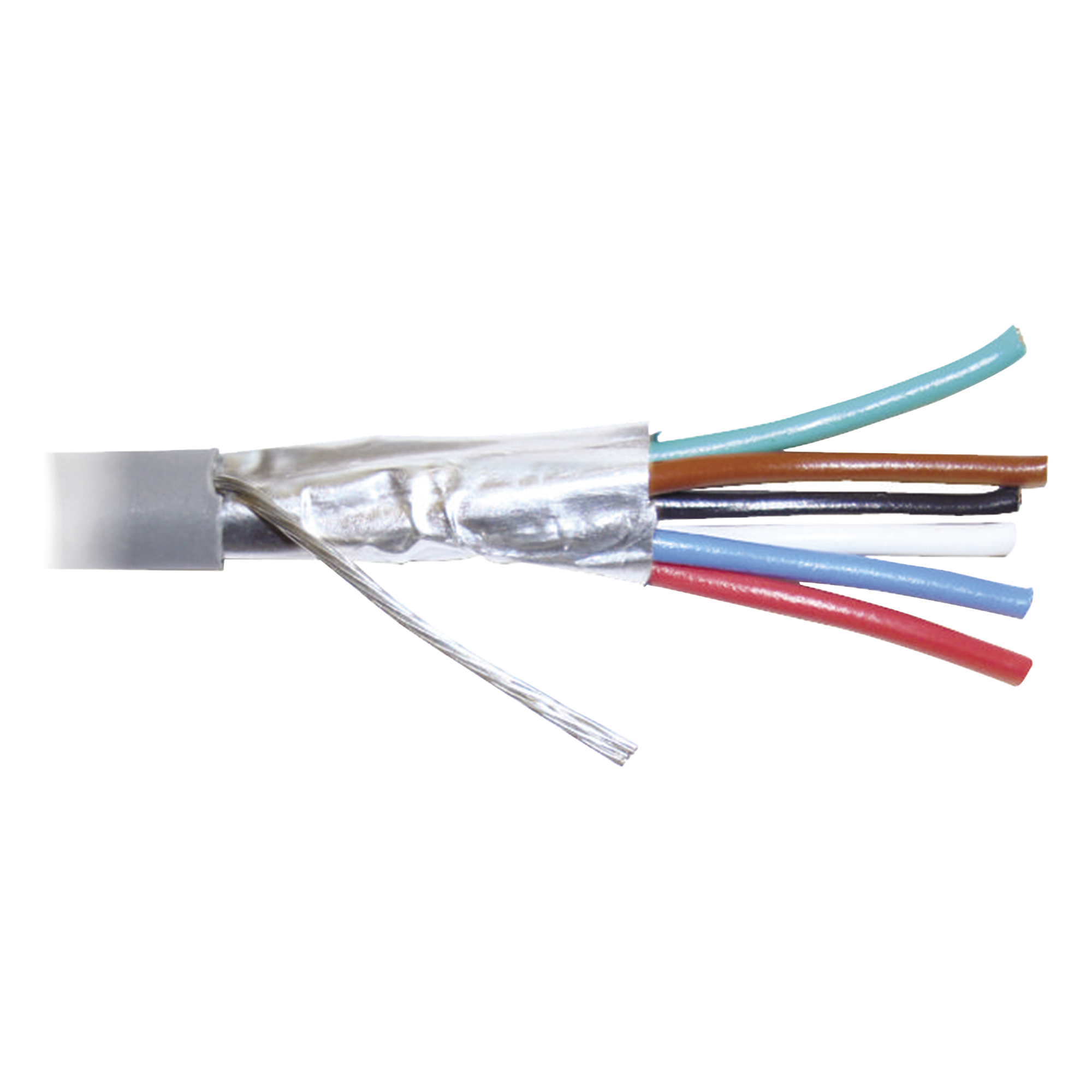 Bobina de 305 Metros (1000 Pies) de Cable 8 Conductores, 22 AWG, Tipo CMR, de Color Gris para Aplicaciones en Alarmas de Intrusión /Control de Acceso/Interfonos y TV Porteros/Automatización/Audio y Voceo. — VIAKON · SKU WZ12