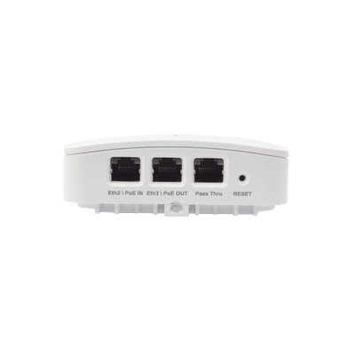 Punto de Acceso Empresarial Wi-Fi 6 / Con diseño para Pared / 3 Puertos Gigabit (1 con Salida PoE) / Doble banda en ( 2.4 y 5 GHz) / Hasta 2.5 Gbps / Gestión desde la Nube / Alimentación PoE af