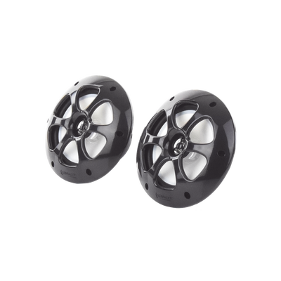 Par de altavoces fabricado en grado marinos en color negro de 6.5" de 100 W de entrada máxima