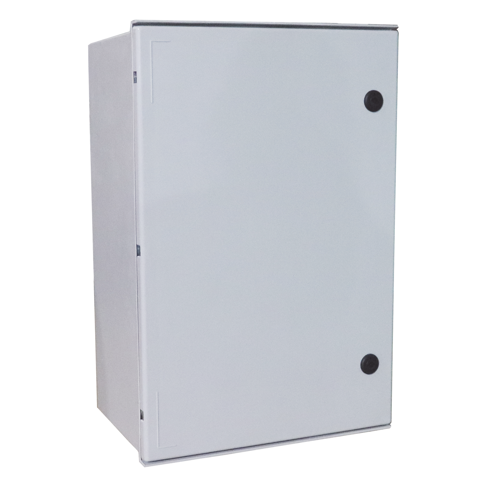 Gabinete de Poliéster IP65 / 600 x 800 x 300 mm / Carga 25 kg / Placa Trasera 581 x 705 mm / Cerradura con Llave / Uso en Intemperie — PRECISION · SKU PST-6080-30P